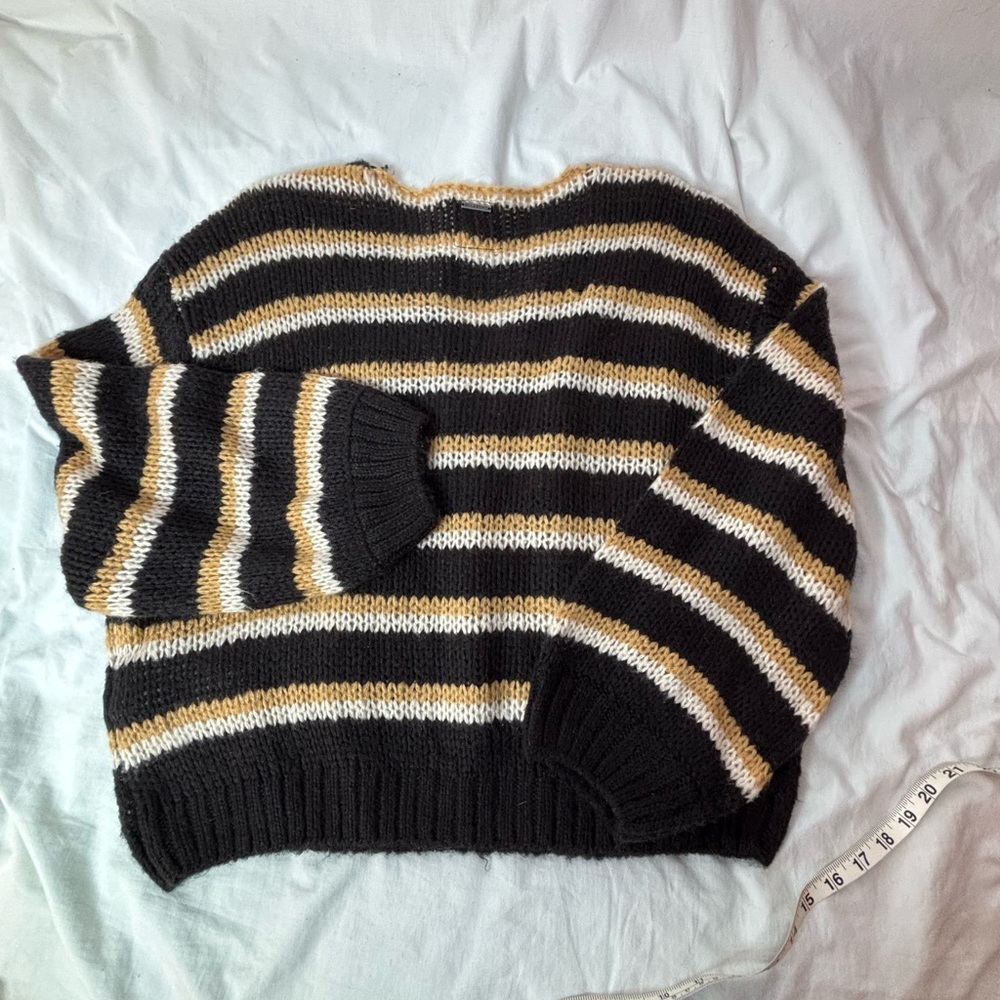 Billabong women’s sweater sizeM loose knit oversized crop balloon sleeves - Picture 3 of 12